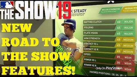 MLB The Show 19 NEW Road to the Show Features!!!