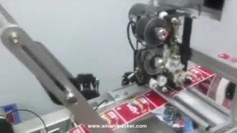 Tabletop semi automatic round bottle labeling machine with date coding function testing video