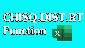 How to Use the CHISQ.DIST.RT Function in Excel