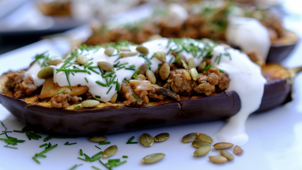 Stuffed Eggplants Recipe YouTube