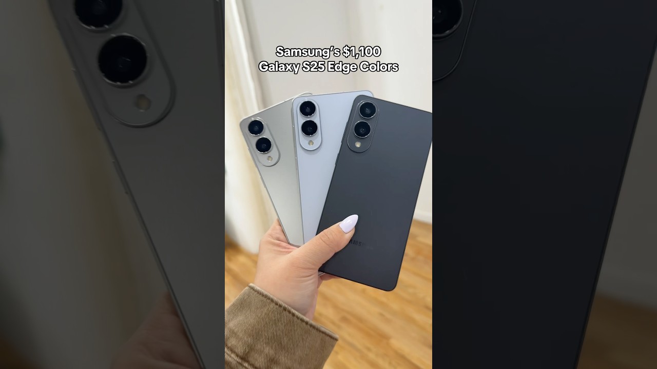 All 3 Samsung Galaxy S25 Edge Colors