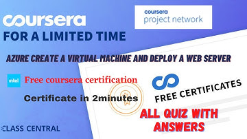 Azure Create a Virtual Machine and Deploy a Web Server, All Quiz  Answers.#coursera #excel #answers