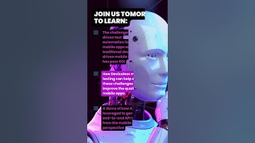 Deviceless Mobile Testing Using AI with Ido Cohen for TestGuild Training session by Joe Colantonio
