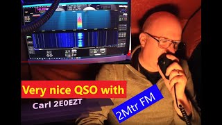 QSO with Carl, 2E0EZT on 2Mtr 144MHz Amateur Ham Radio
