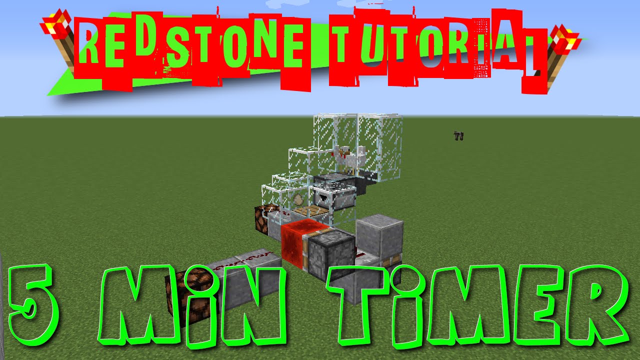 Timer di 5 minuti - Redstone Tutorial - YouTube