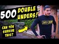 HOW TO CRUSH 500 DOUBLE UNDERS (IN 1 TAKE!!) | UNCUT JUMP ROPE WORKOUT