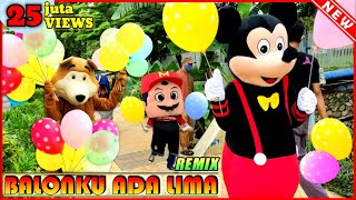 BALONKU ADA LIMA~Balon Warna Warni~Balon Karakter~Badut Mampang Lucu