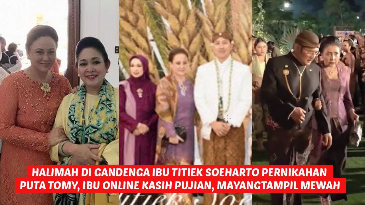 jadi anak mas cendana halimah masih di akui cendana di gandeng  titik, mayang sari tampil mewah