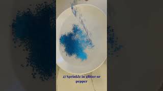 Surface tension, glitter and magic how to!