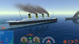 Titanic vs Battleship - Ship Handling Simulator - Ship Mooring 3D