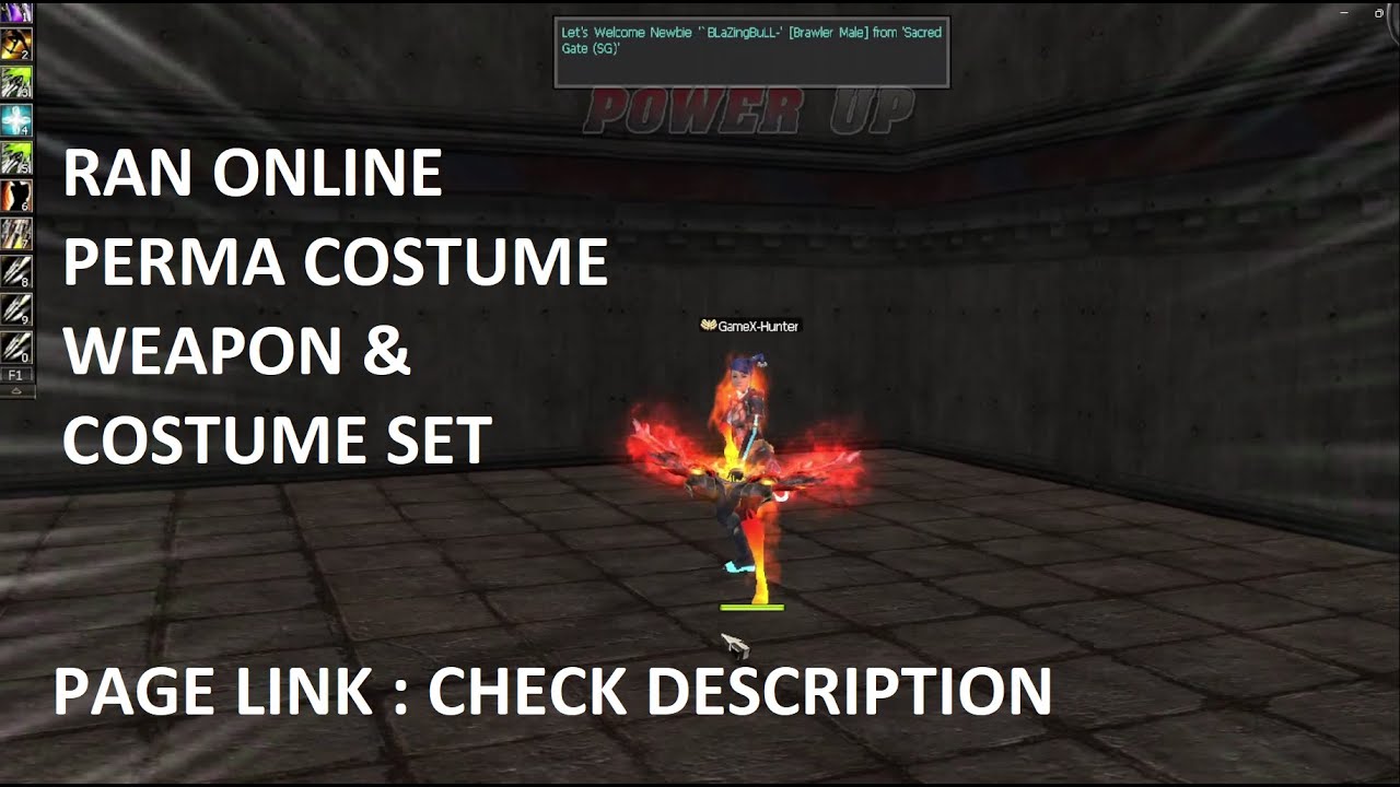 RAN ONLINE COSTUME SET WITH AURA COSTUME WEAPON NO EXPIRY YouTube