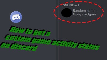 How to get a custom game activity status on discord #discord #technology