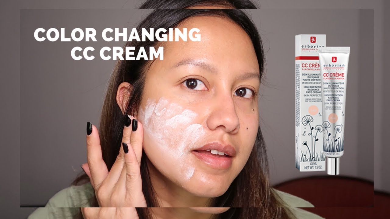 COLOR CHANGING CC CREAM & CC EYE REVIEW & WEAR TEST | ERBORIAN | BAHASA |  catleyadea - YouTube