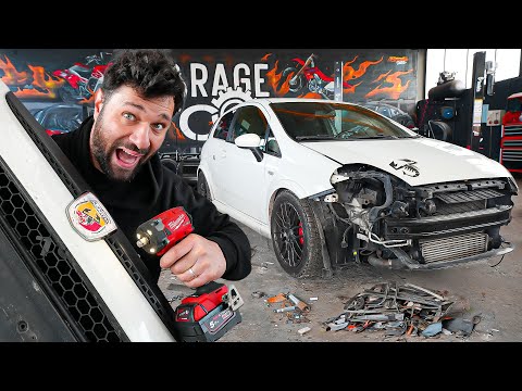 ON REDONNE VIE À CETTE FIAT PUNTO ABARTH ACCIDENTÉE !