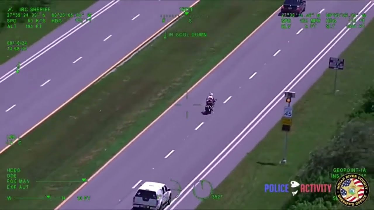 High-Speed Motorcycle Chase Ends in Crash in Vero Beach, Florida