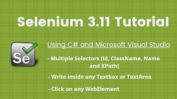 4. Selenium 2018 Tutorial C# Visual Studio: FindElements using Selectors and write in textbox
