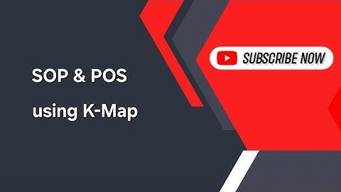 SOP & POS using K-Map | class-12 | computer science | NCERT