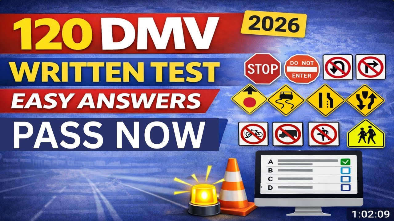 DMV Written Test 2026 — The Questions Everyone Gets on the Exam - YouTube