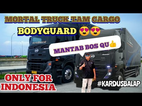 UNIT TAM CARGO BODYGUARD KENA PORTAL DI REST AREA KM 116???|| BERSAM SUPIR GANTENGNYA?