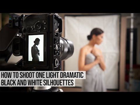 How to Create and Photograph One Light DRAMATIC Black and White Silhouettes