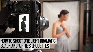 How to Create and Photograph One Light DRAMATIC Black and White Silhouettes screenshot 3