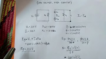SEPARATELY- EXCITED DC GENERATOR (LOW VOLTAGE, HIGH CURRENT)