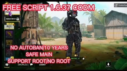 CODM GARENA 1.6.37 SCRIPT NO AUTOBAN/NO 10 YEARS | SAFE MAIN ID