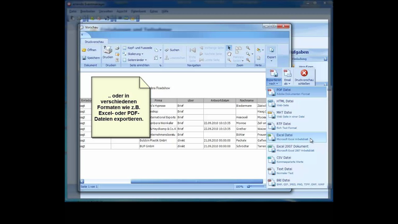 astendo EventManager - Transparentes Veranstaltungsmanagement