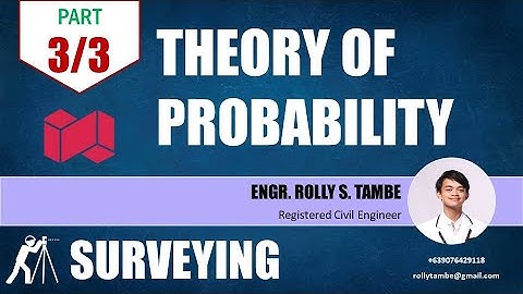 Theory of Probability (Surveying) PART 3/3