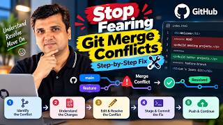 Stop Fearing Git Merge Conflicts: Step-by-Step Fix 🛠️
