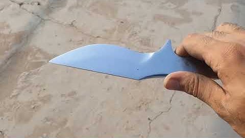 Turning a Rusty BEARİNG into Shiny but Razor Sharp COMBAT KNİFE