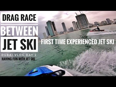 Drag race between Jet Ski | My First Time On Jet Ski Dubai | Dubai vlog 2