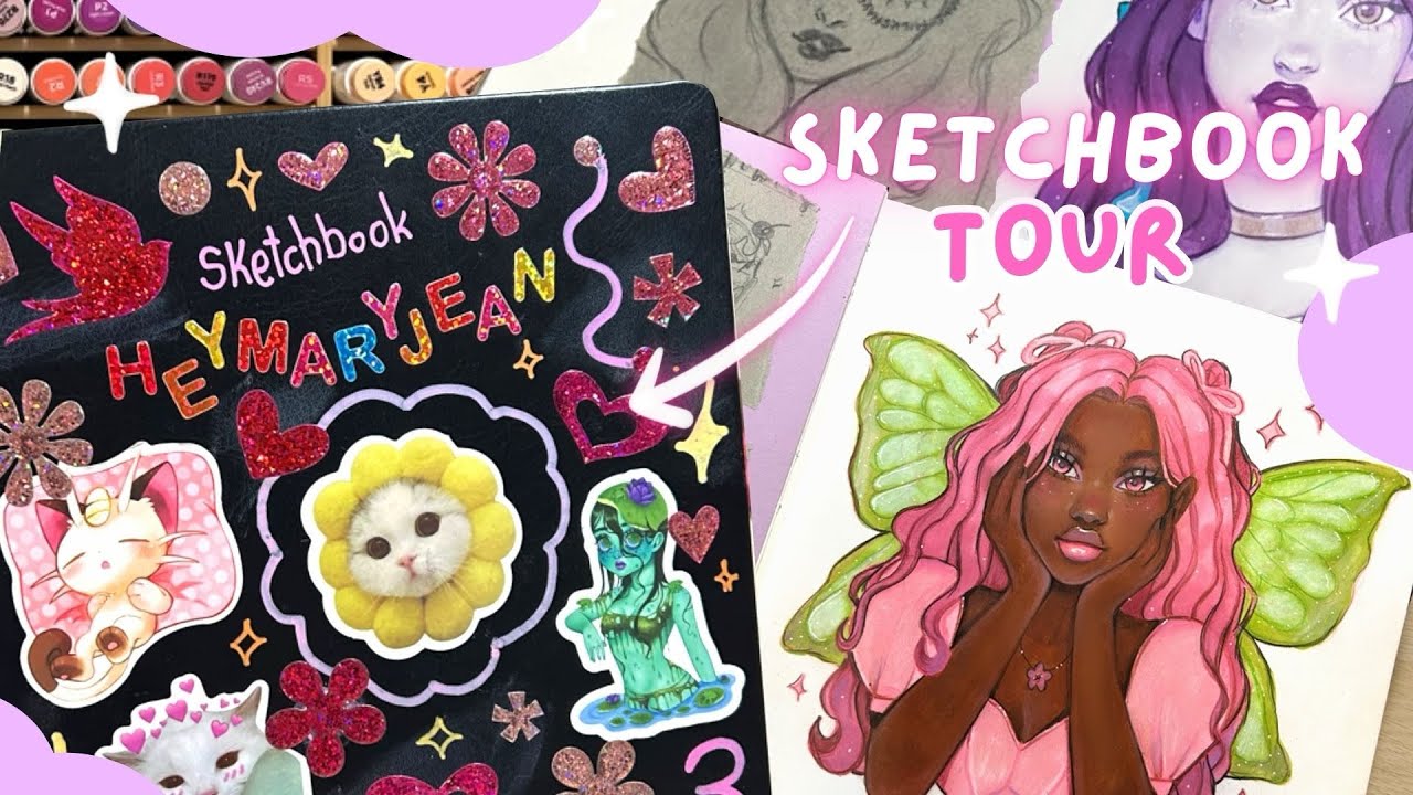 My first ever SKETCHBOOK TOUR - YouTube