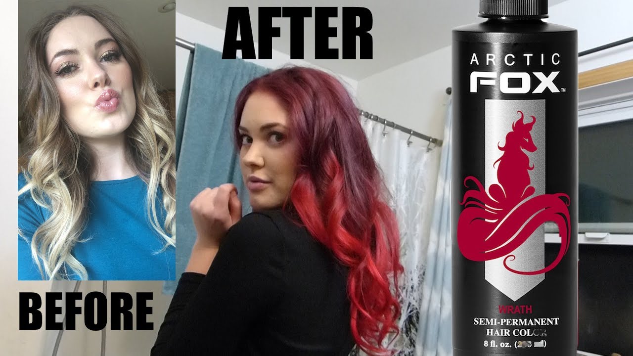 Dying My Hair Red [Arctic Fox - Wrath] - Youtube