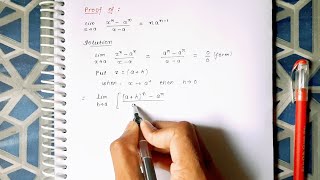 Prove  Limit x^n-a^n/x-a = nx^(n-1) as x approaches to a |  Std 12 ,limit formula basic in Hindi  |