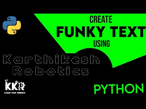 Create Funky Text Using Python in Tamil|#Python_in_Tamil|Tamil Programming|Python Projects|KKR