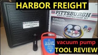 HARBOR FREIGHT TOOL REVIEW vacuum pump