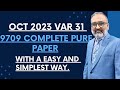 Oct 2023 Var 31 9709 Complete A Level Paper 3