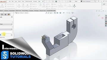 SolidWorks Tutorials- Building part from drawing-Part#2