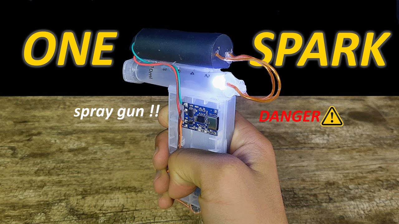 What Happens If a High Voltage Spark Hits a Flammable Spray