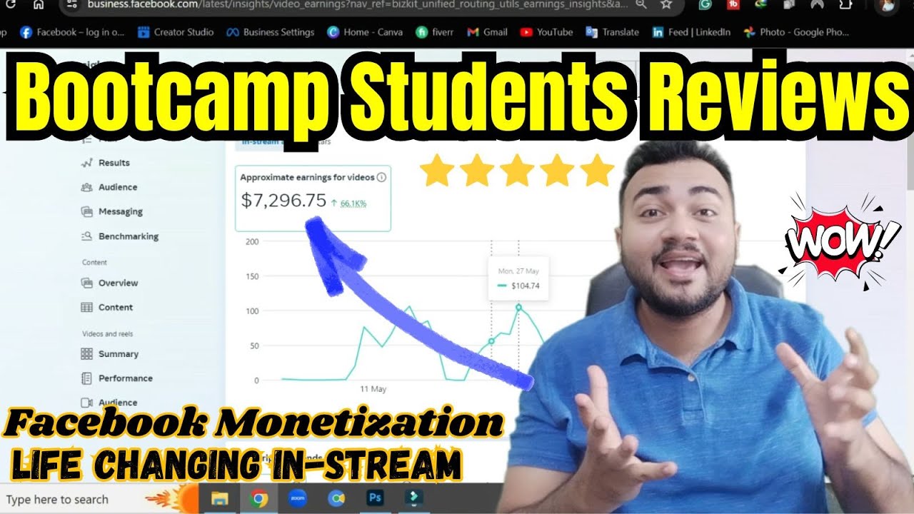 Bootcamp Students Reviews| Facebook Monetization | Alviskills k Sitary