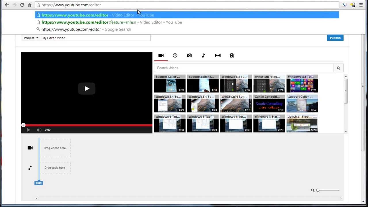 Youtube Video Editor 2013 How to find or open the editor YouTube