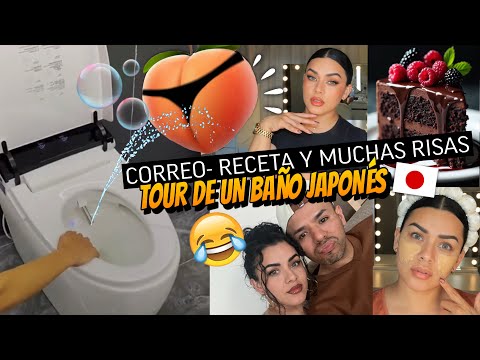 Así es un BAÑO japonés por dentro 🇯🇵🚽 + llegaron PAQUETES 📦 + hicimos un cake 🍰 con DAVID