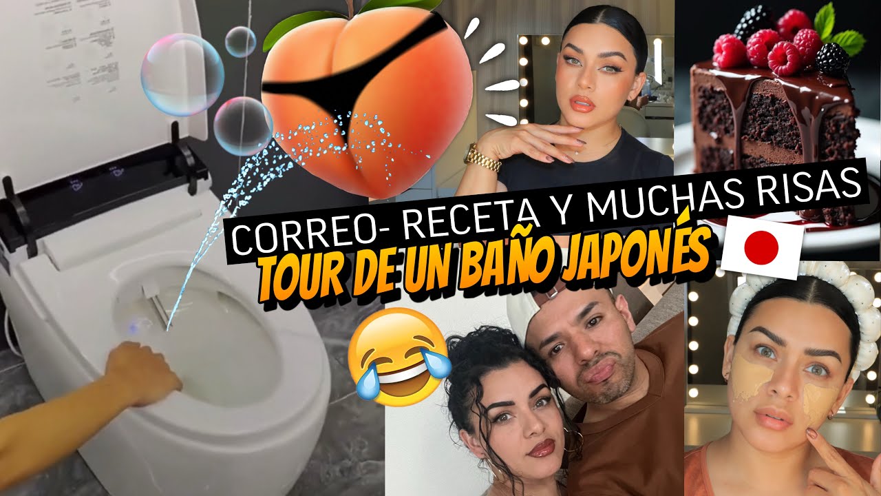 Así es un BAÑO japonés por dentro 🇯🇵🚽 + llegaron PAQUETES 📦 + hicimos un cake 🍰 con DAVID