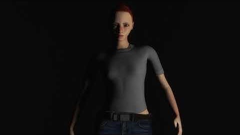 Blender 2.90, MakeHuman model and Mixamo animation test