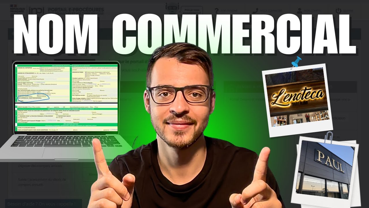 Ajouter un nom commercial gratuitement à sa micro-entreprise - YouTube