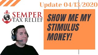 Stimulus payments update for  4/13/2020. The IRS issued the first round of payments on Sat 04/11