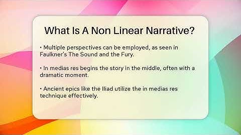 What Is A Non Linear Narrative? - The Language Library