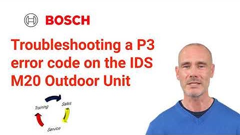 Troubleshooting a P3 error code on the Bosch IDS/IDP