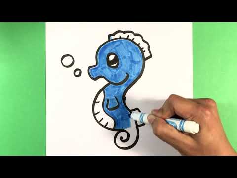 how-to-draw-sea-horse-ocean-drawings-ute-drawing-for-beginners-artist-fun-cute-animals-drawings-amaz